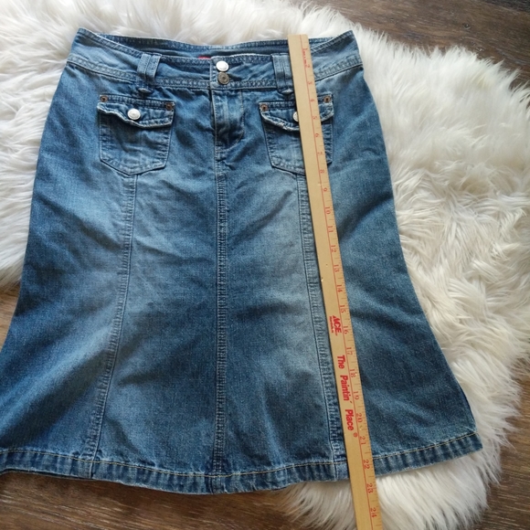 Unionbay | denim knee-length flair skirt - Picture 5 of 7